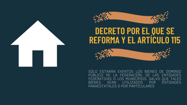 Decreto por el que se reforma el artículo 115.