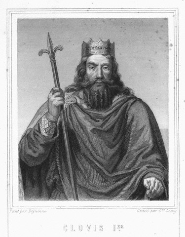Clovis king of Franks.