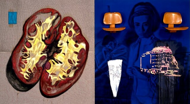 David Salle, "Brother Animal" (Mixed Media)