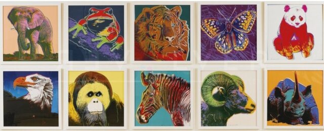 Andy Warhol, "Endangered Species" Complete Portfolio (Sceenprint)