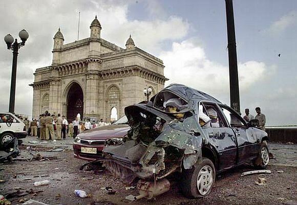 Two Bombs near the Gateway of India and Zaveri Bazaar