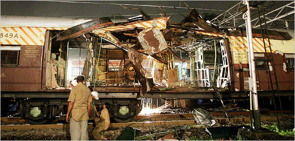 Seven train bombs