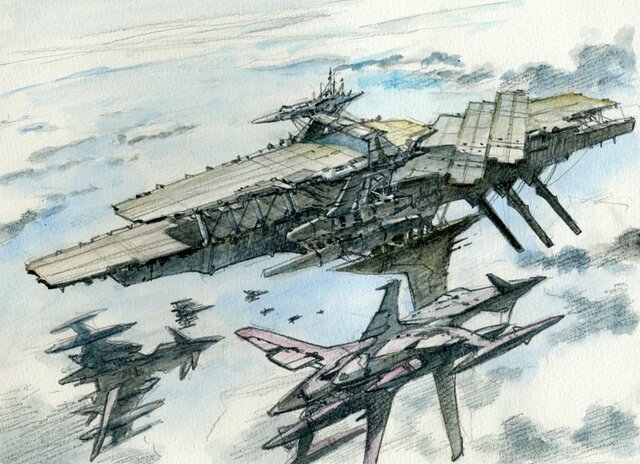 Строительство летающего авианосца "Хай гарден"