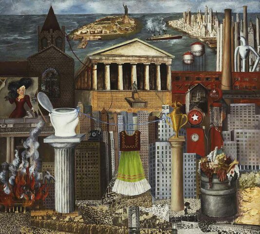 My Dress Hangs There (Painting)