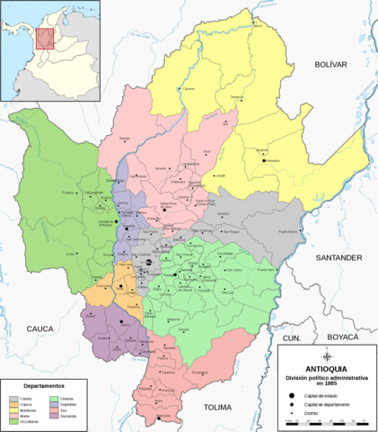 Inicio Colonización Antioqueña