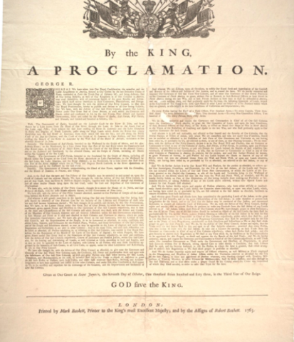 Proclamation Act