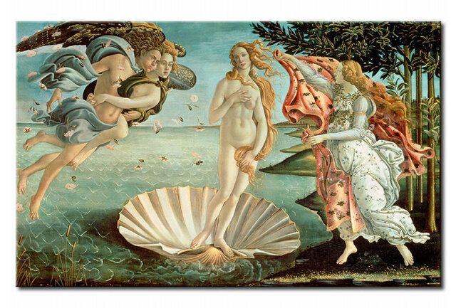 Botticelli dipinge la Nascita di Venere
