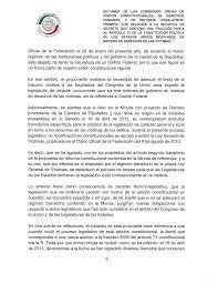 Proyecto de decreto que reforma el artículo 73 de la Constitución