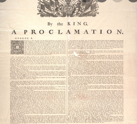 proclamtion act