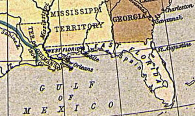 The United States bought the Florida territory.