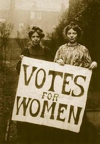 The right to vote for women.
