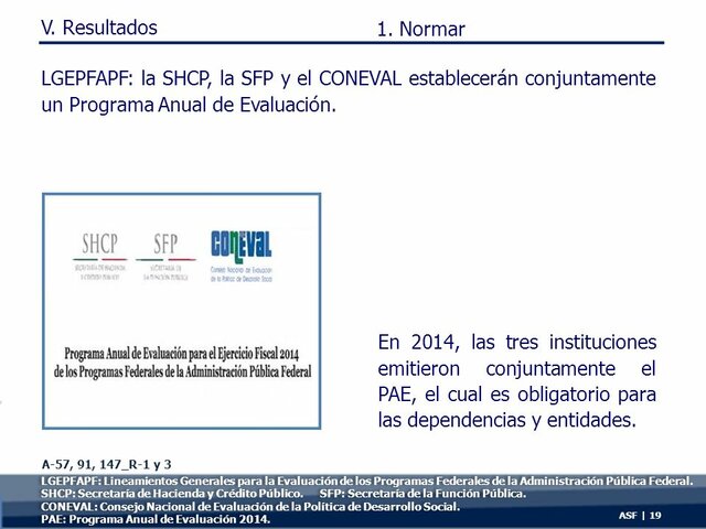 LINEAMIENTOS GENERALES PARA LA EVALUACIÓN DE LOS PROGRAMAS FEDERALES