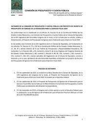 Decreto en la ley de egresos  de  federación