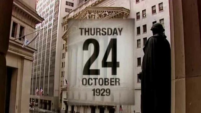 Crash of the New York Stock Exchange. The great Depression.