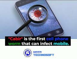 What was the first mobile virus and when was it created?