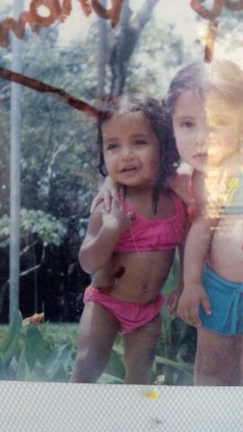 Viajamos a piscina con mi familia