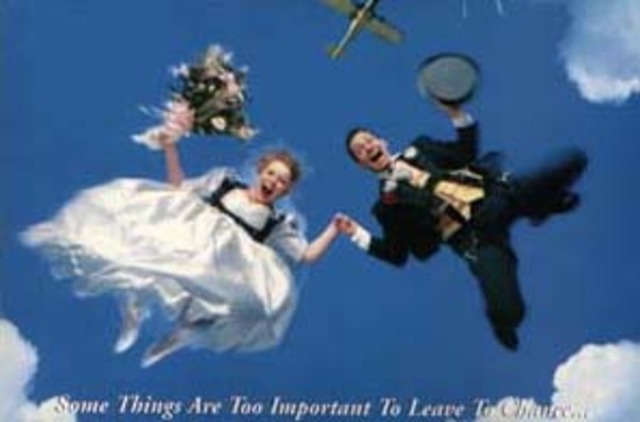 Get married skydiving