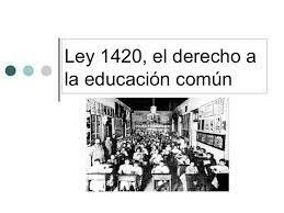 Ley Nª 1420 DE EDUCACION COMUN