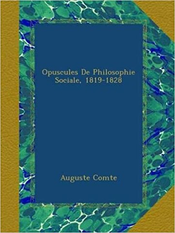 Opuscules de Philosophie -Comte