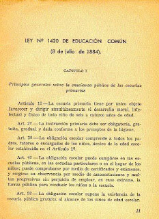 LEY 1420- EDUCACION COMUN