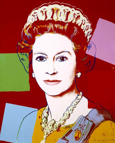 "Queen Elizabeth II of the United Kingdom" by Andy Warhol, 1985 (screen print)
