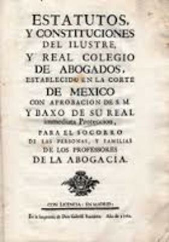 REAL COLEGIO DE ESCRIBANOS DE MEXICO.