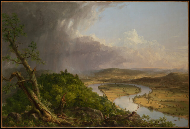 The Oxbow, View from Mount Holyoke, Northampton, Massachusetts, after a Thunderstorm, Thomas Cole