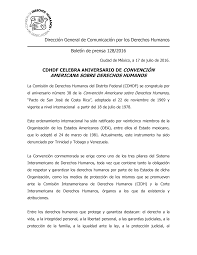 Convención americana sobre Derechos Humanos ratificada por México en 1981