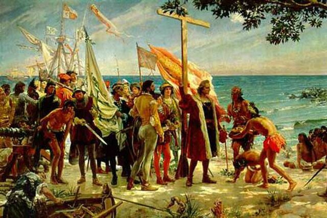 Primer desembarco de Cristóbal Colón