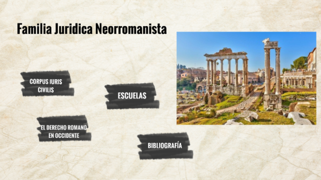 La Familia jurídica neorromanista