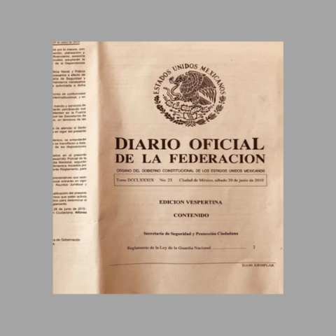 Ley publicada en el DOF.