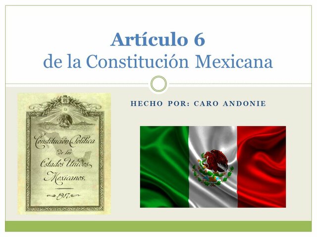 México Articulo 6