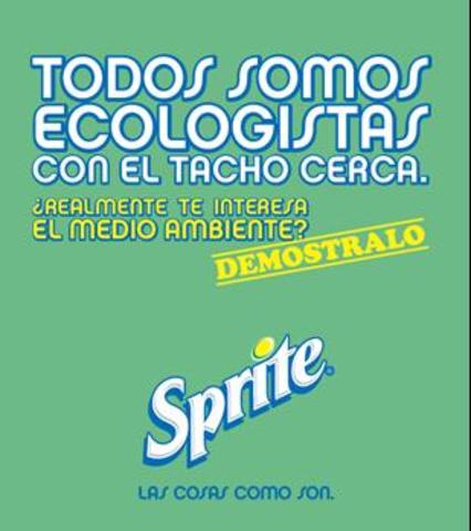 Primer slogan publicitario.