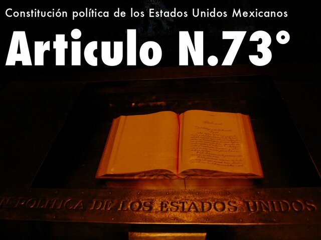 Artículo 73 Constitucional