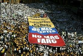 MARCHA HISTORICA DE COLOMBIANOS HACIA LAS FARC
