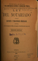 Ley del Notariado para el D.F.