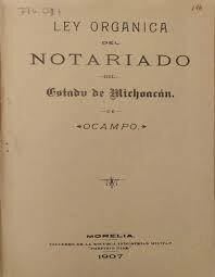 LEY ORGÁNICA DEL NOTARIADO