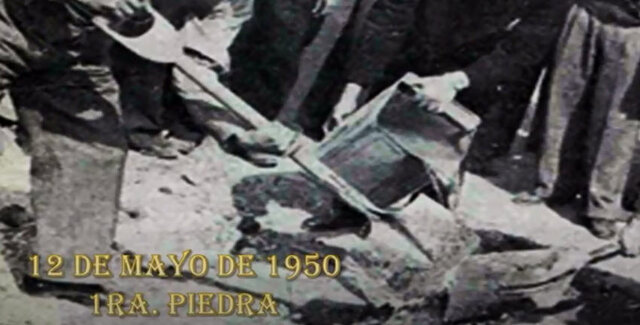 1a piedra de la capilla de "Cristo Rey"