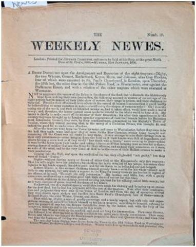 Se publica el primer periódico Ingles