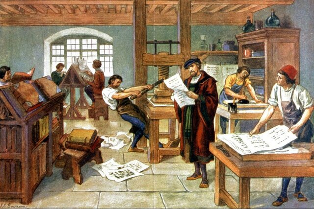 Johannes Gutenberg inventó la imprenta