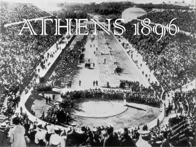 Organizacion de los juegos Olimpicos para 1896 en Atenas