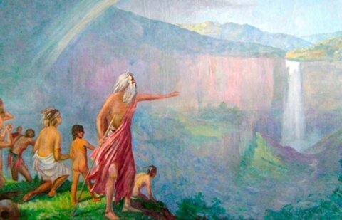 Bochica, enseño al pueblo Muisca a trabajar la tierra para sacar provecho - Época precolombina