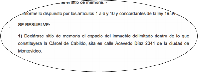 Declaración Sitio de Memoria
