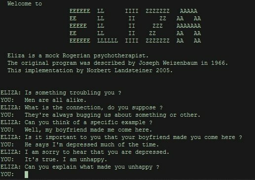 Eliza: Chatbot