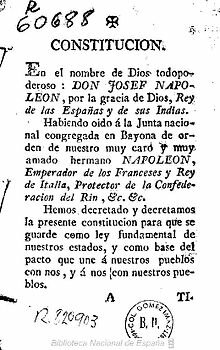 Constitución de Bayona