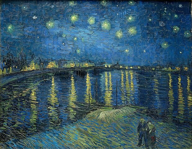 Starry Night Over the Rhone by Leonardo da Vinci