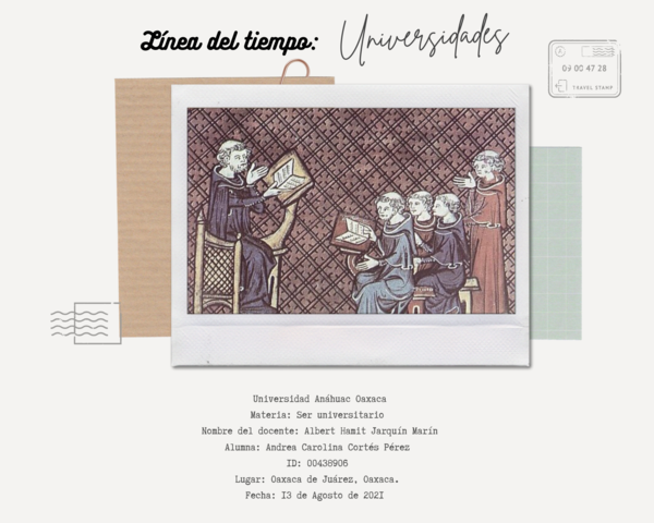 Línea del tiempo: Universidades