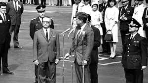 El presidente de los Estados Unidos Jhon F. Kennedy, visita Colombia