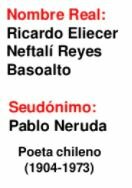 Seudónimo "Pablo Neruda"