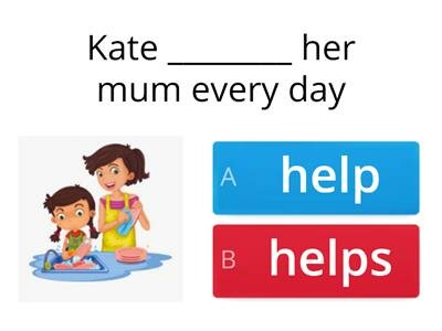 The Simple Present Tense / Positive sentences and examples